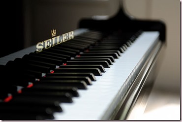 Clavier de piano propre