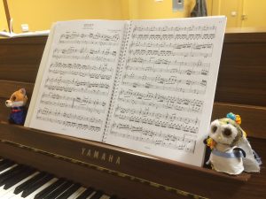 Partition sur piano