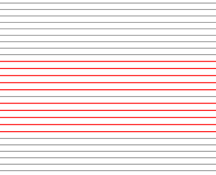 Grande portée de 26 lignes pour le piano