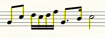 Hampes et ligatures
