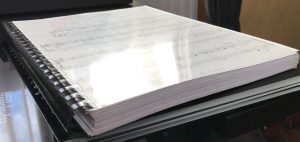 Ses propres partitions reliées